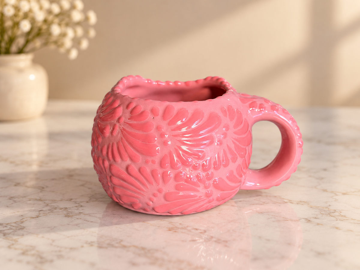 Pretty pink HK mug
