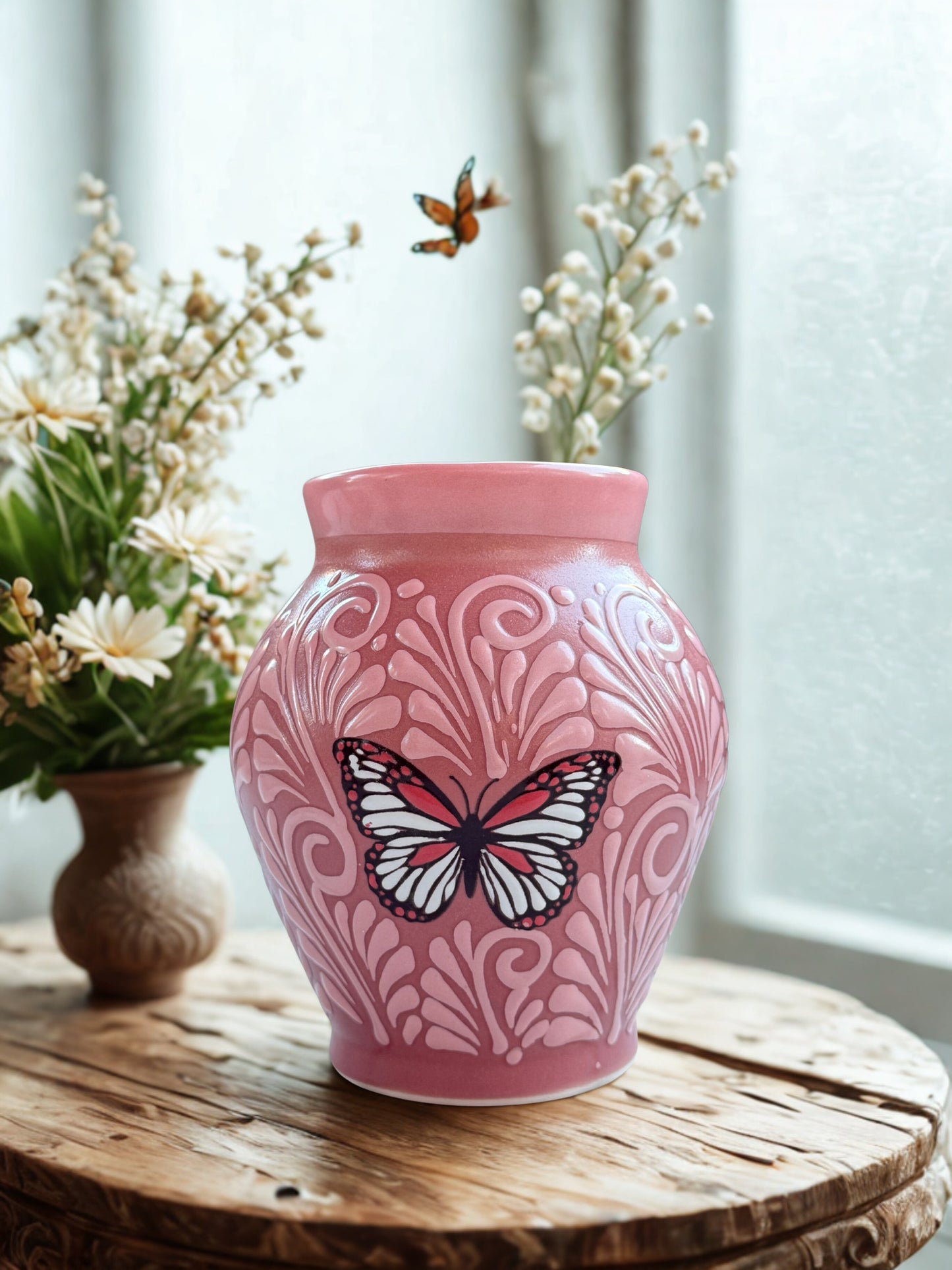 Butterfly bulb vase
