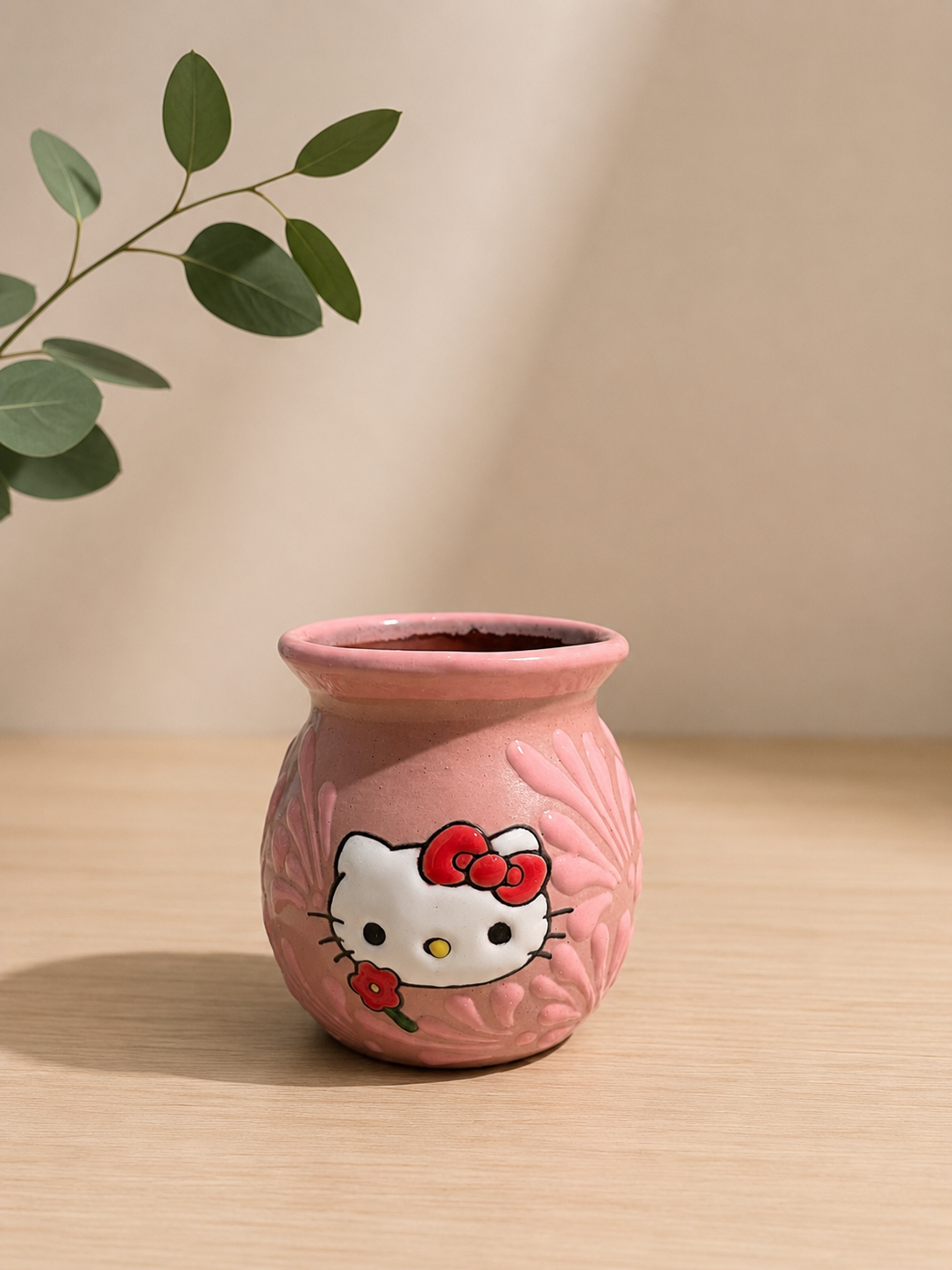 All pink HK cafe de olla mug