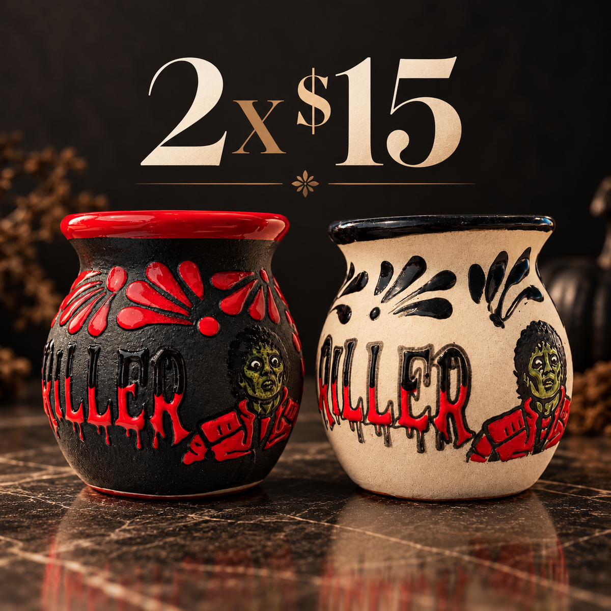 2 Mj mugs
