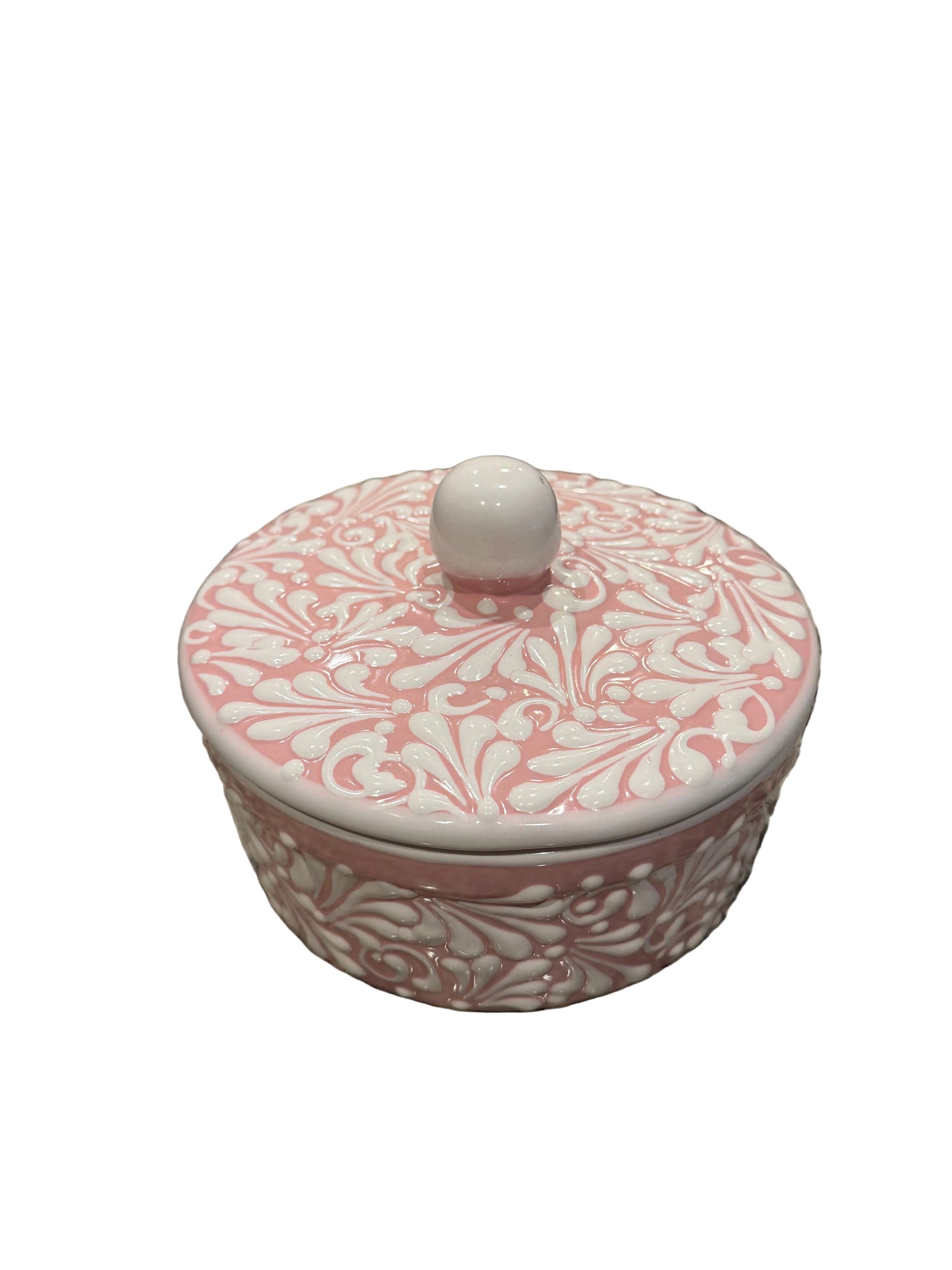 Pink and white tortilla warmer