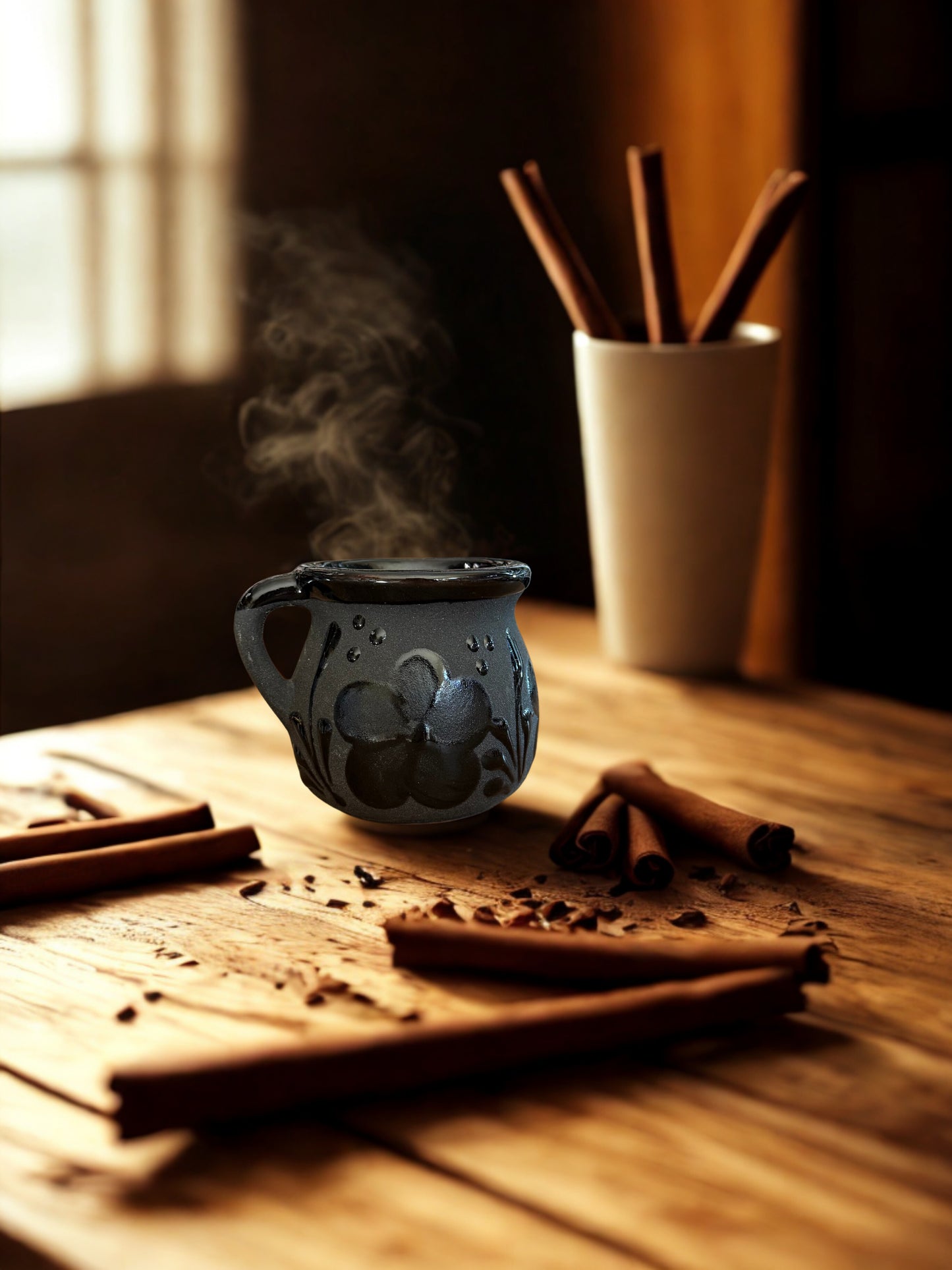 Black flower poncherito