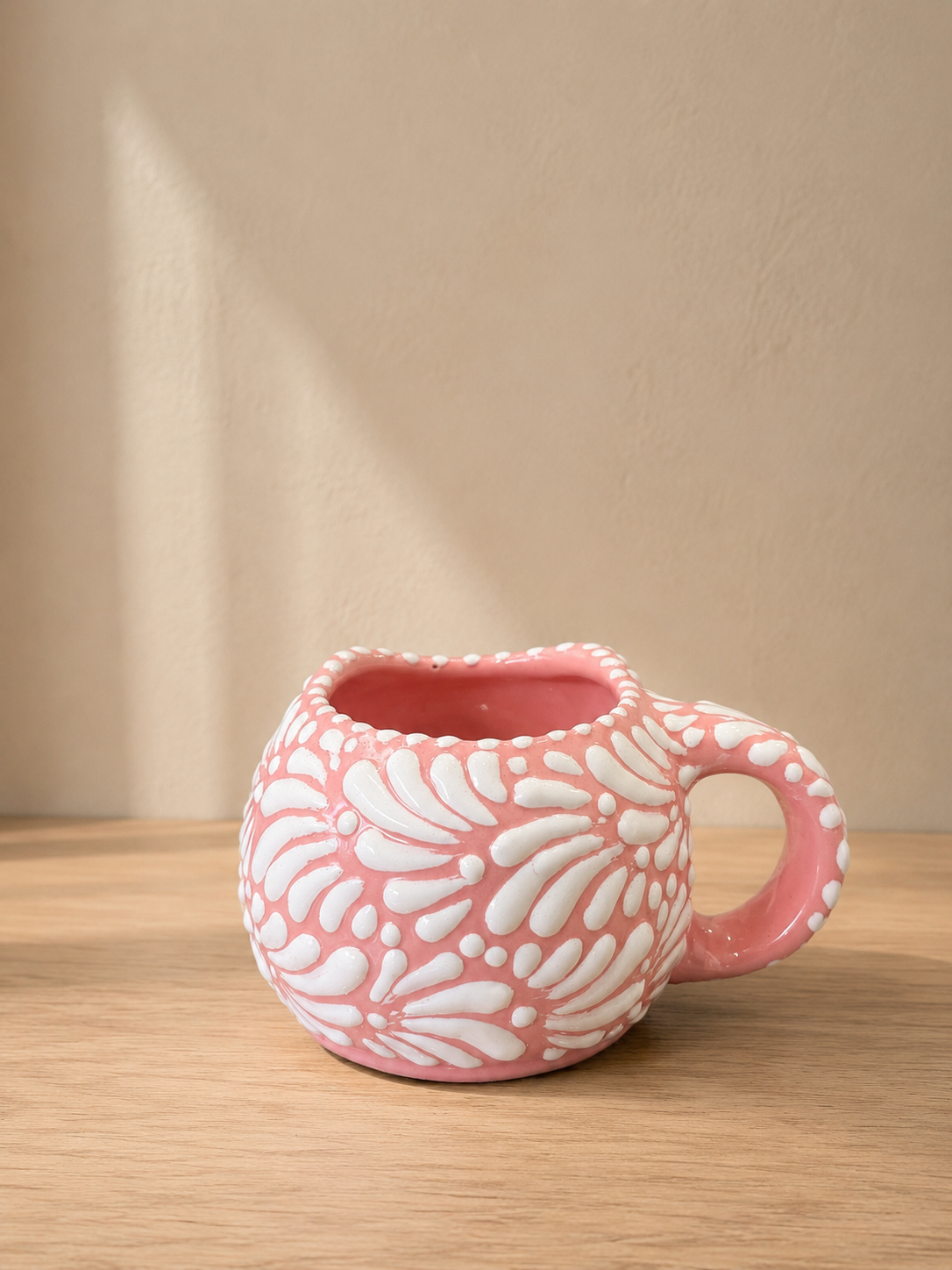 Pink HK face mug