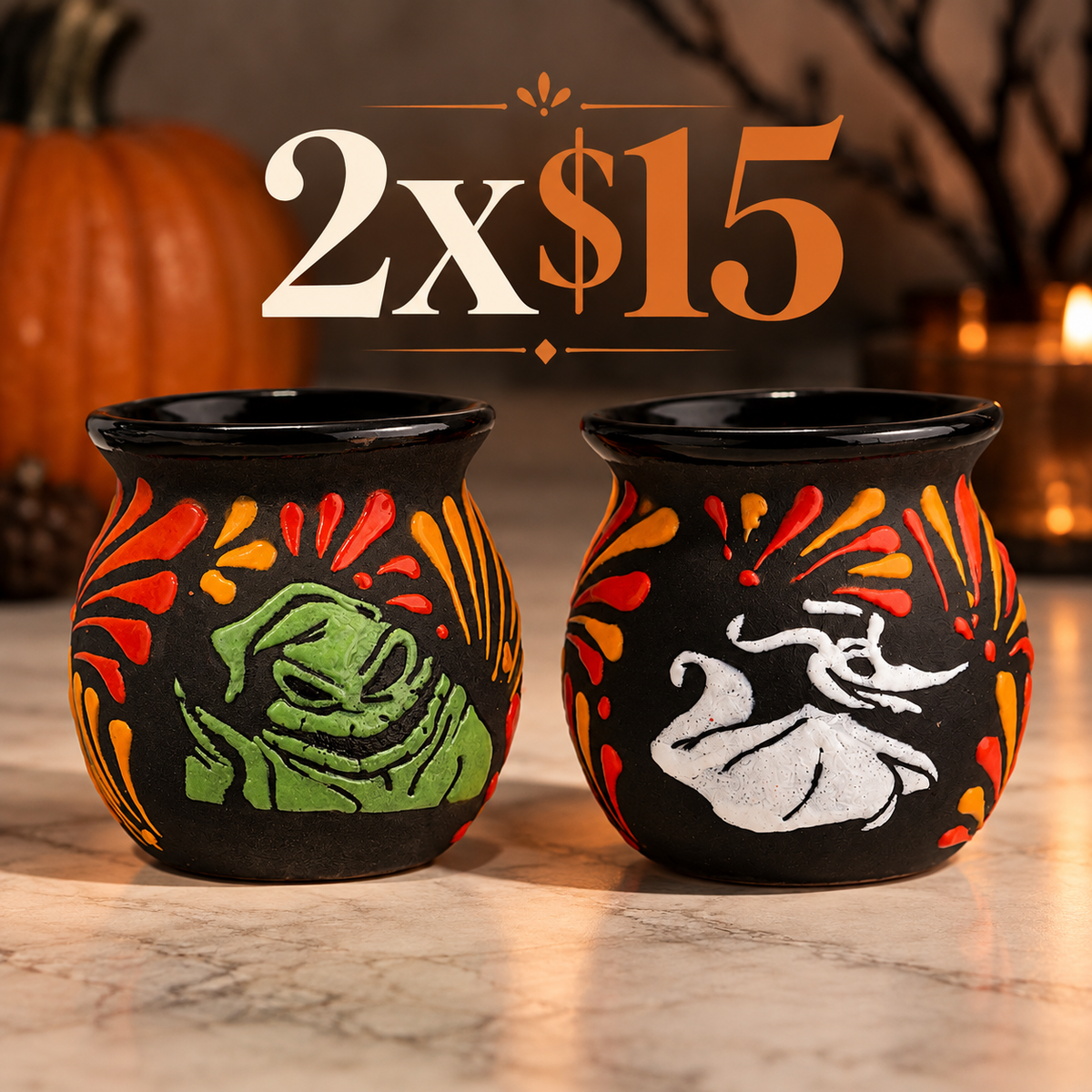 1 oogie and 1 zero mug
