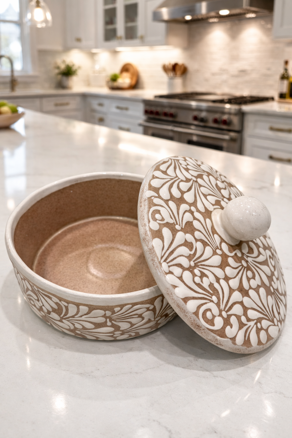 Marble tortilla warmer