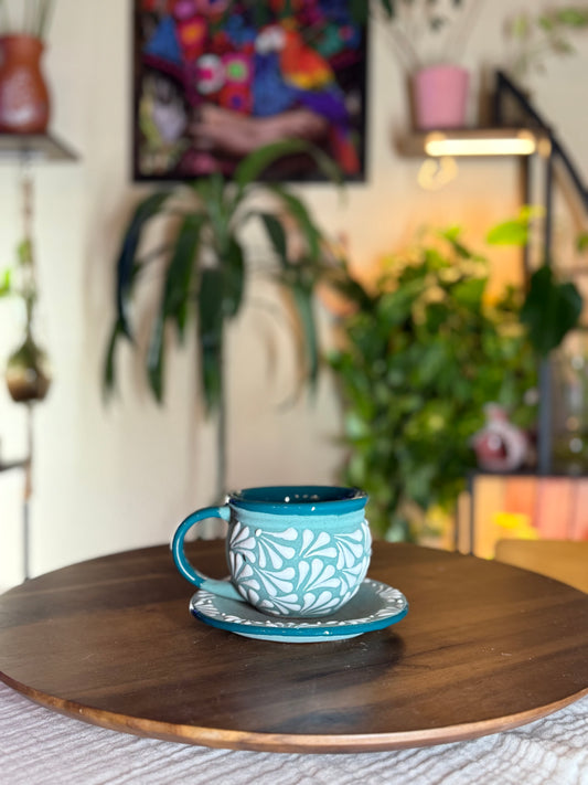 Turquesa mug&plate