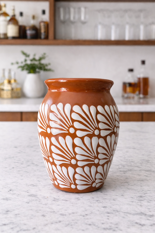 Jumbo natural and white cántaro