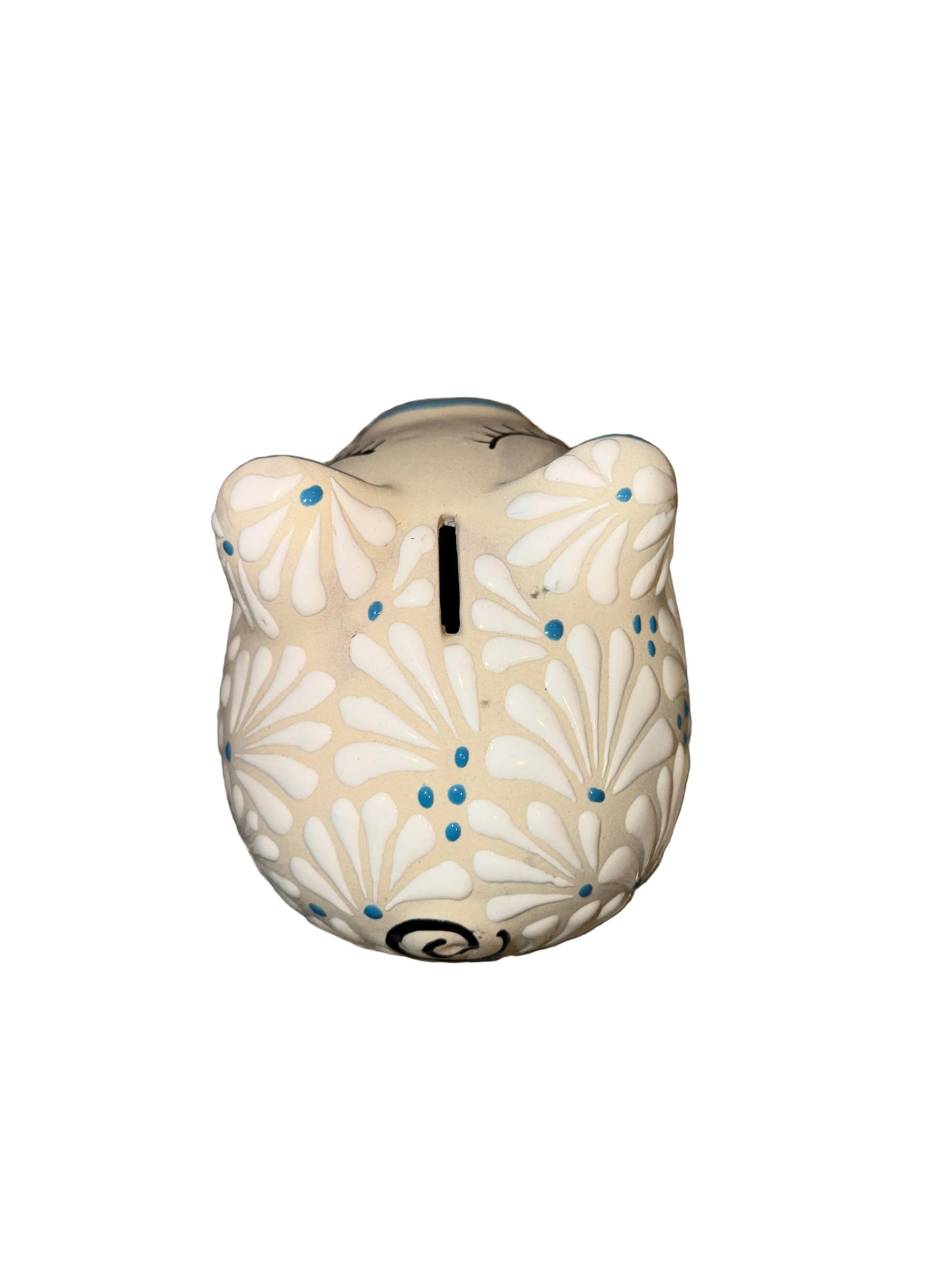 1 baby blue piggy bank