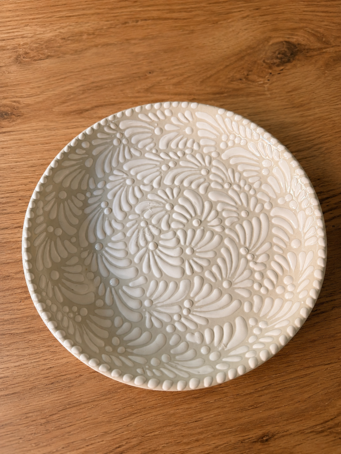 Perla de barro plate