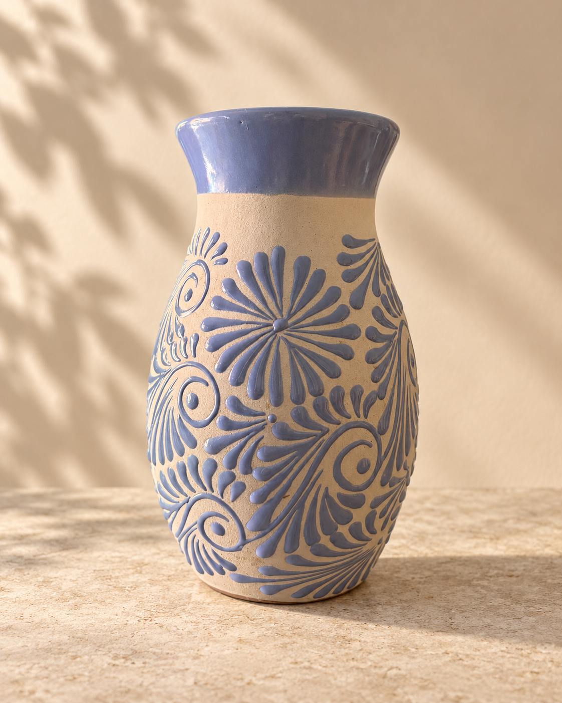 Swirl lilac flower vase