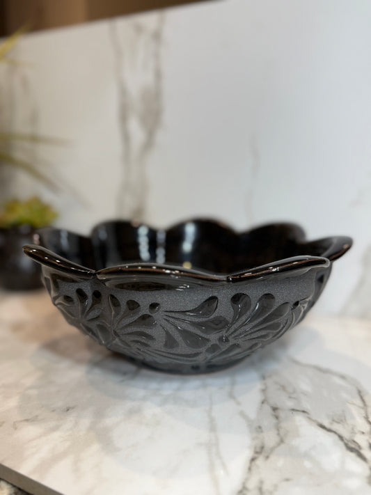 Matte Black Fruit Bowl