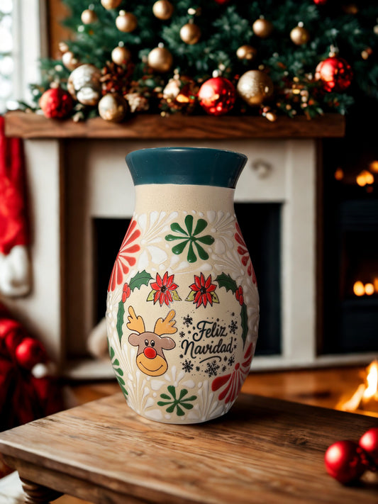 Reindeer flower vase