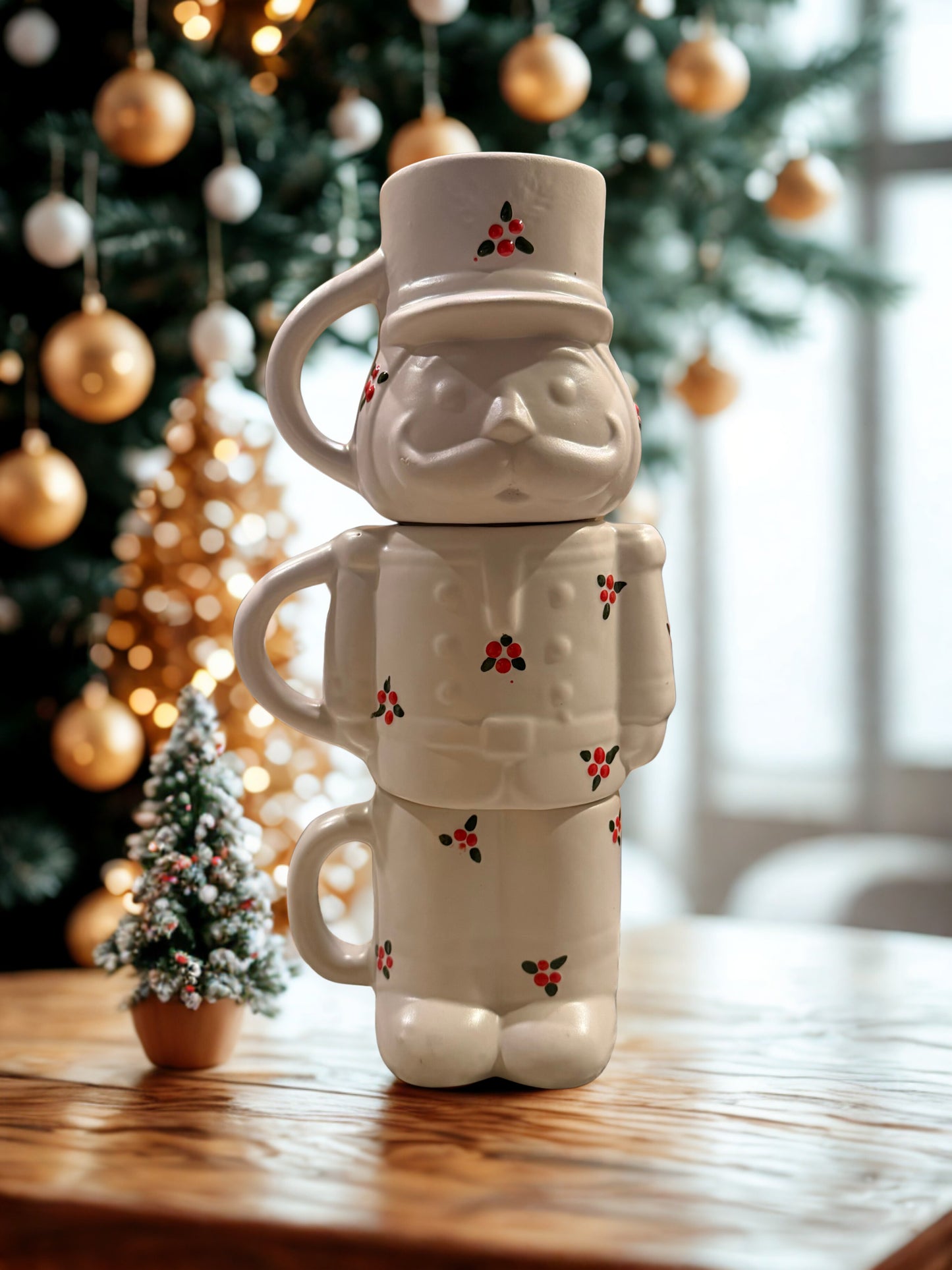 3 mug nutcracker set