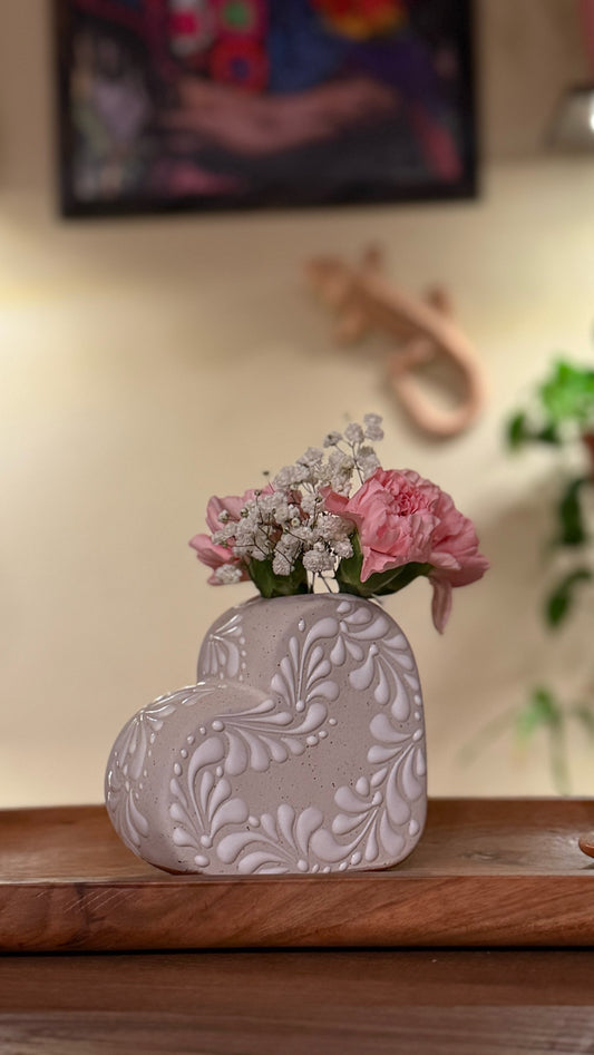 Heart shape vase