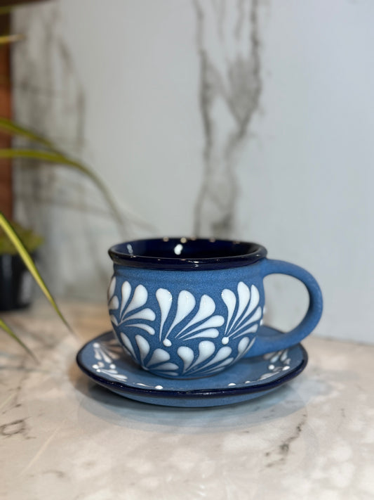 Blue Mug&plate