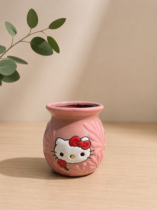 All pink HK cafe de olla mug