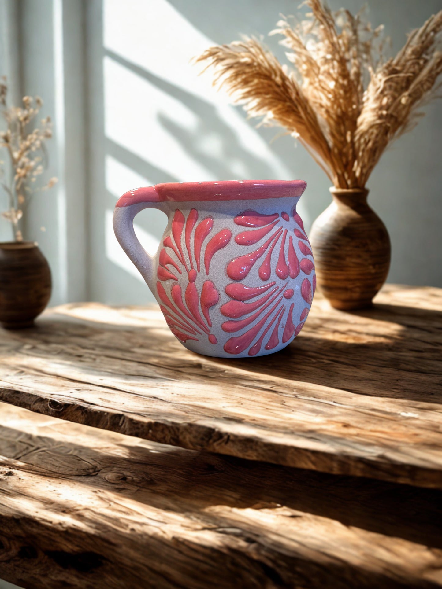 Hot pink cafe de olla mug