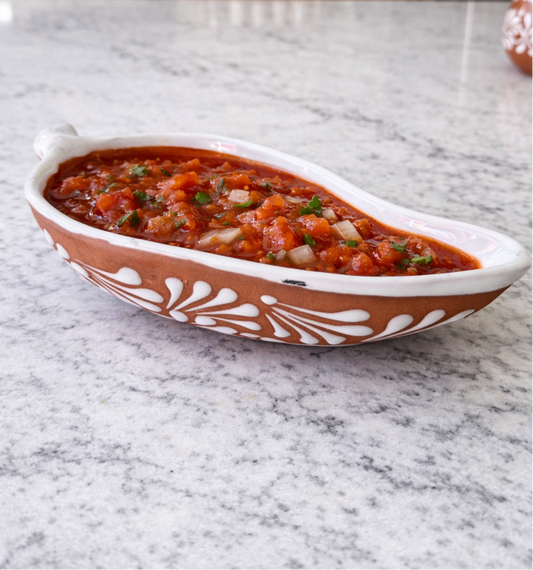 Natural and white chile salsero