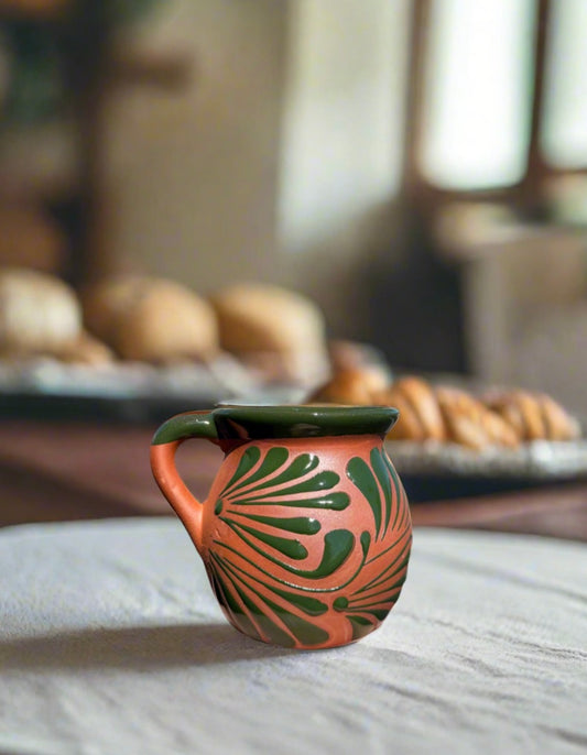 Green flourish cafe de olla mug