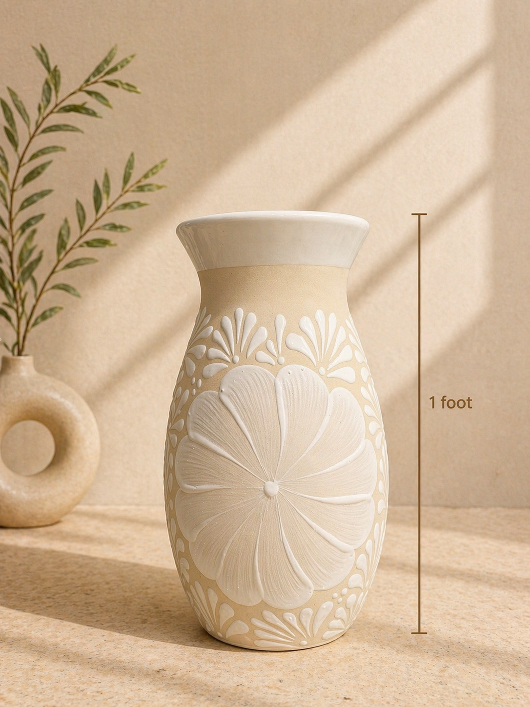 1 foot tall flower vase