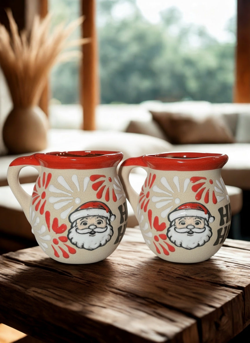 2 Santa mugs