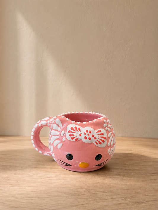 Pink HK face mug