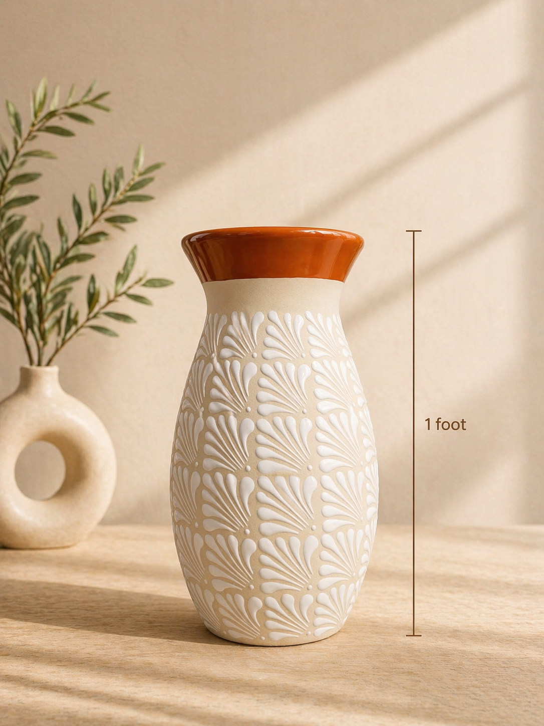 1 foot tall flower vase