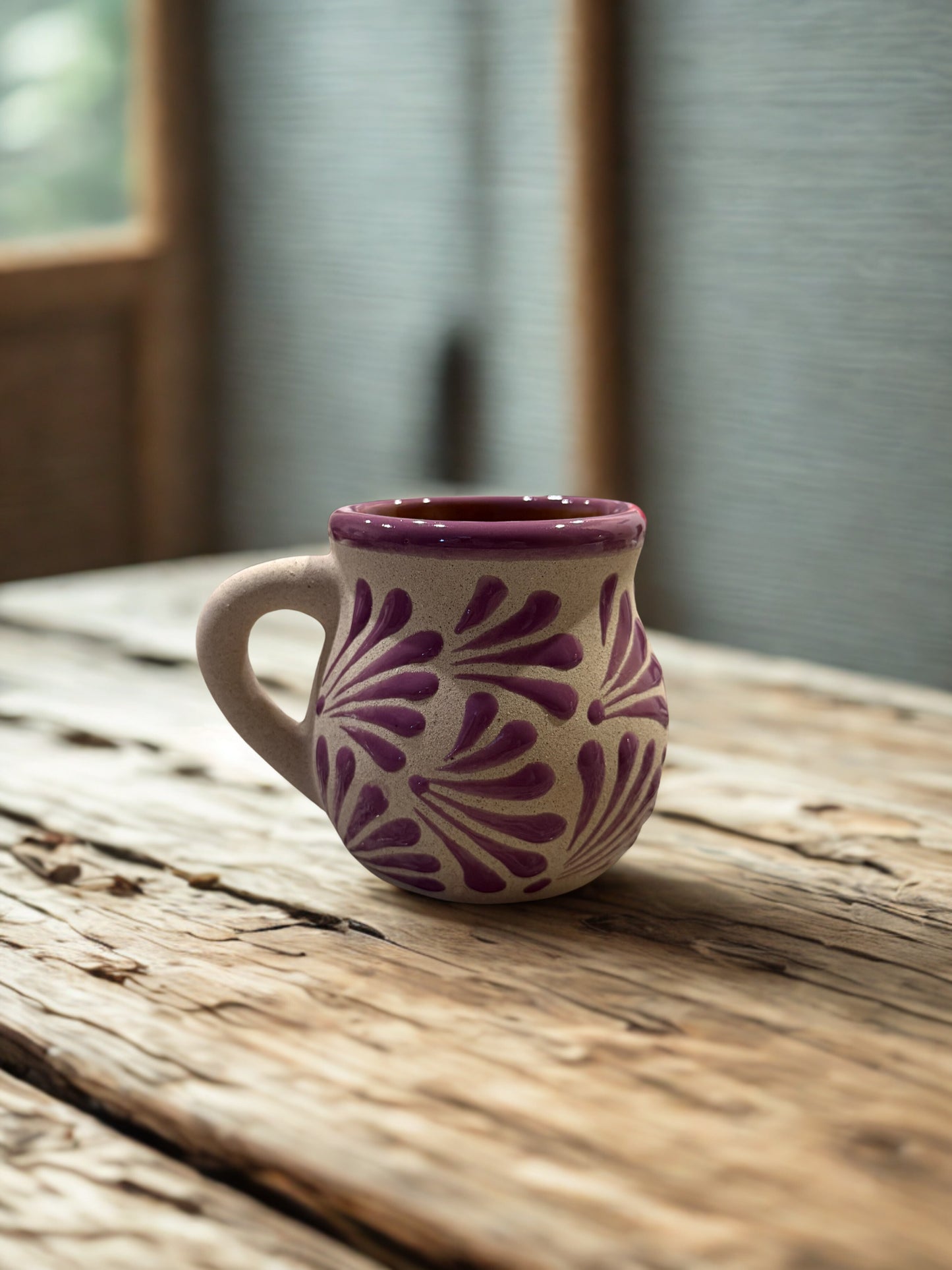 Sandy purple bola mug