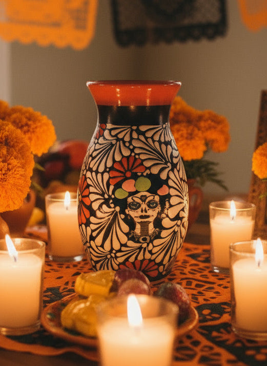 Catrina flower vase