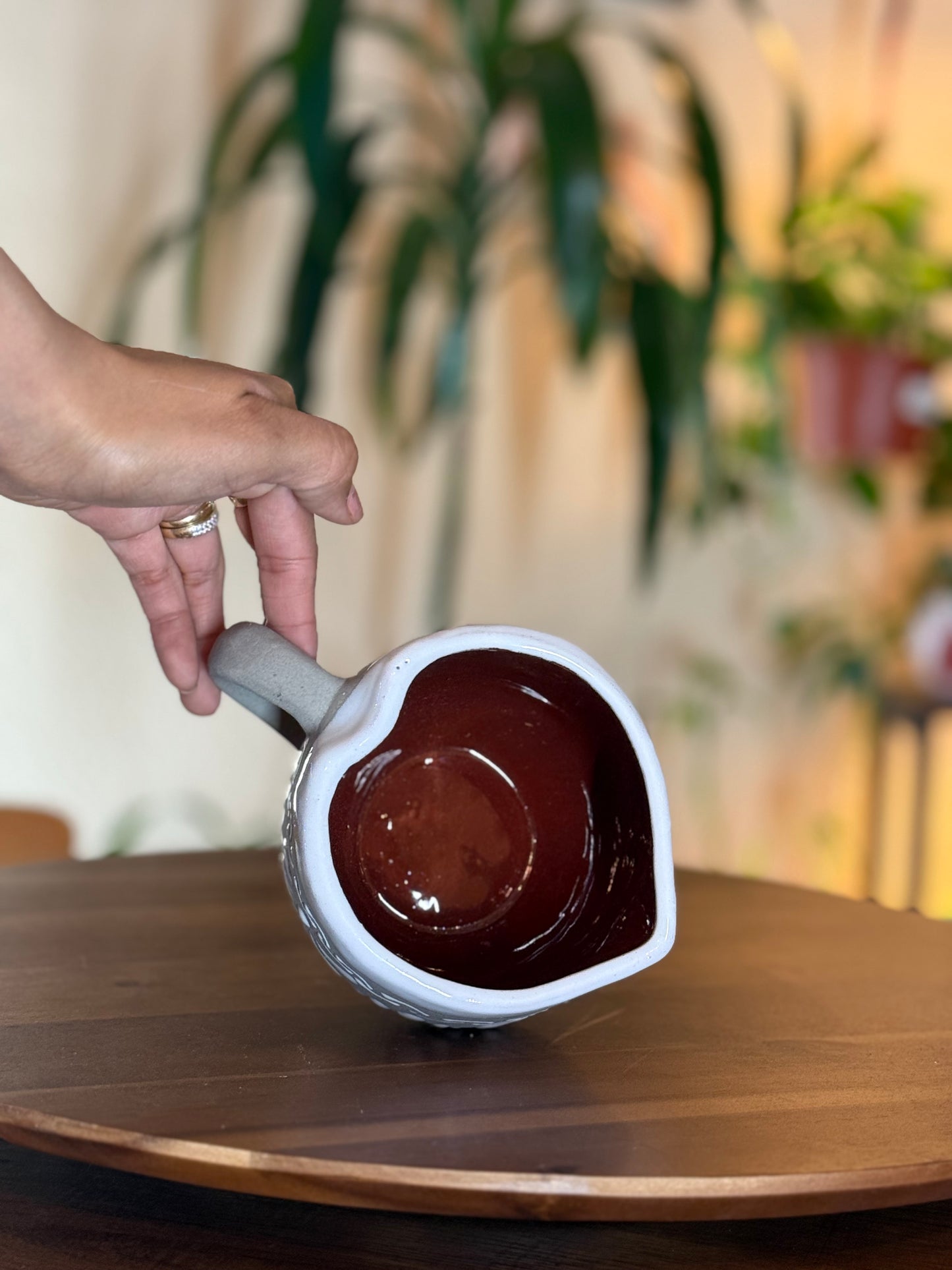 Wolf grey heart mug