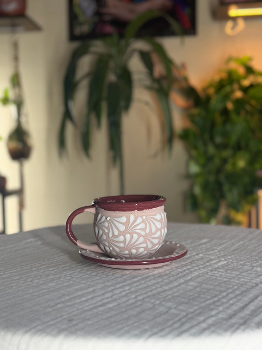 Rosa mug&plate