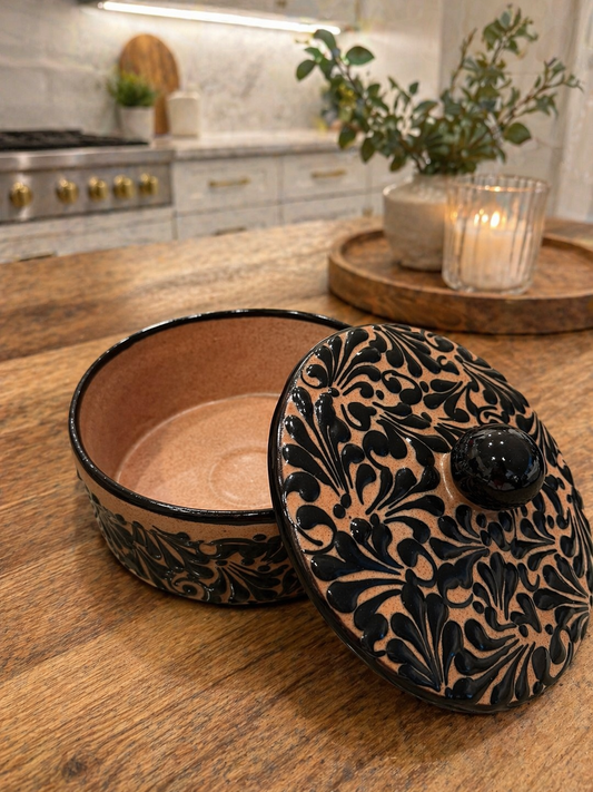 Marble black tortillero