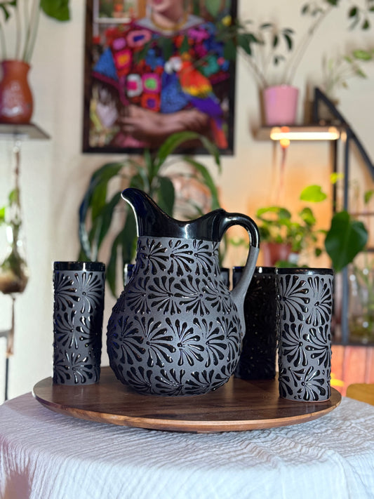 Black pitcher set