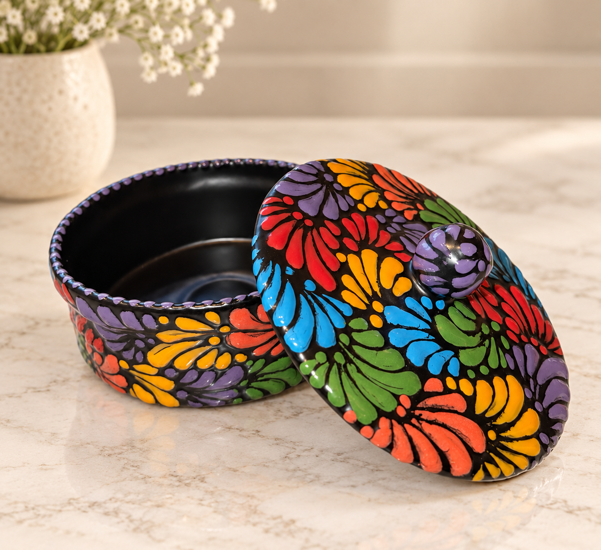 Colorful tortilla warmer