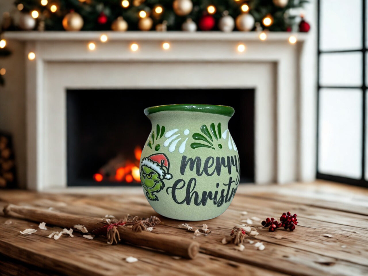 Grinch cafe de olla mug