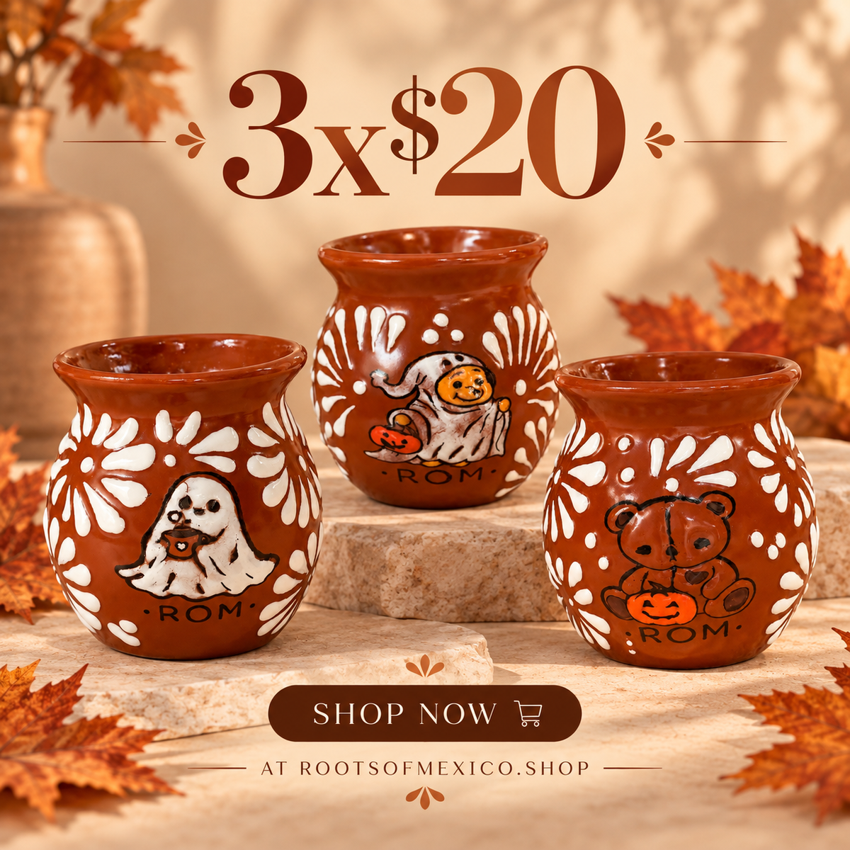 3 ROM mugs